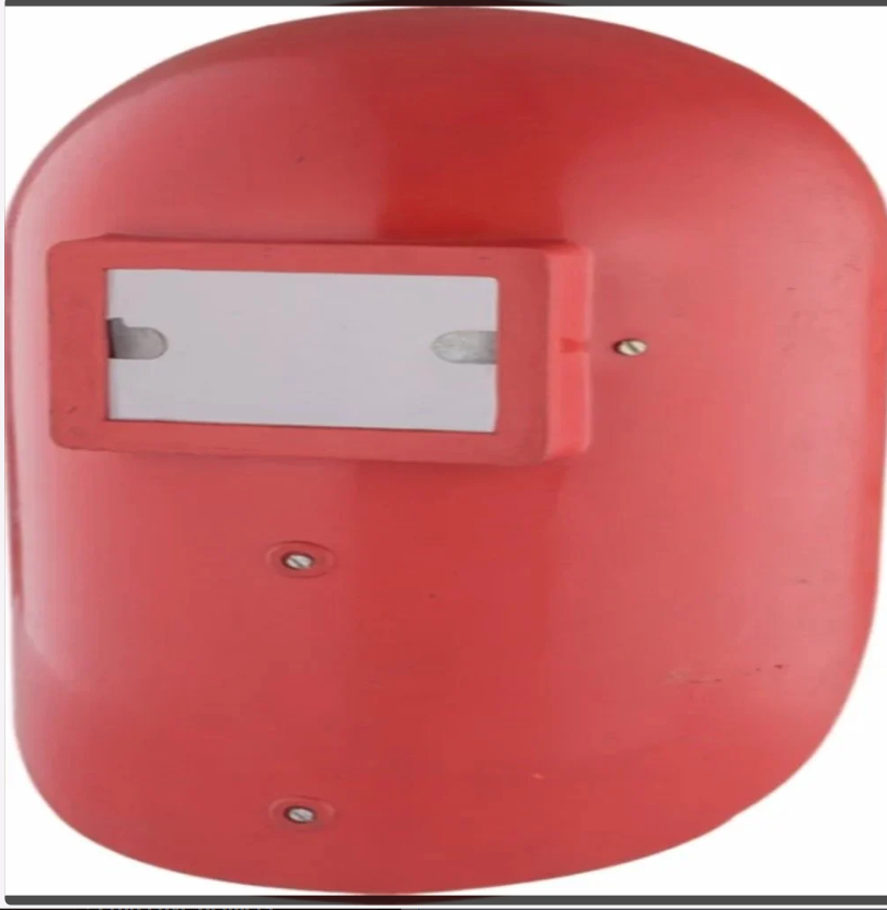Red Fiber welding hand shield